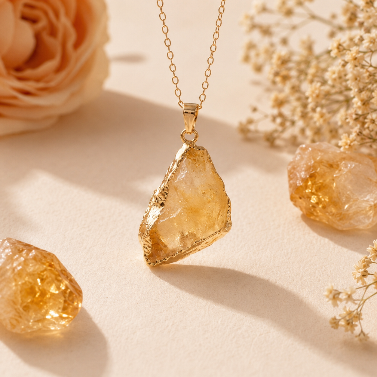 Her Majesty — Citrine Pendant — Quantum Luck & Success ✨