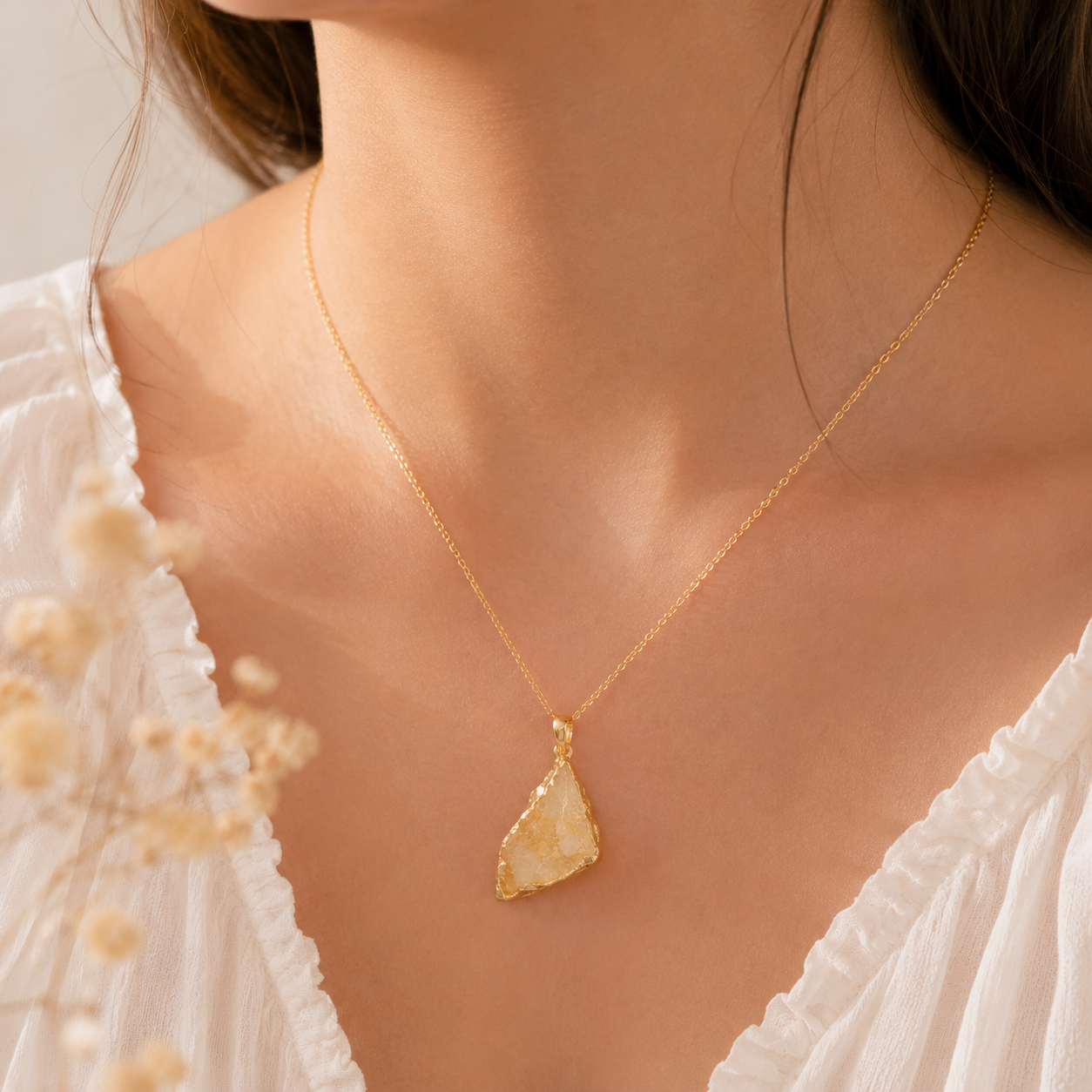 Her Majesty — Citrine Pendant — Quantum Luck & Success ✨