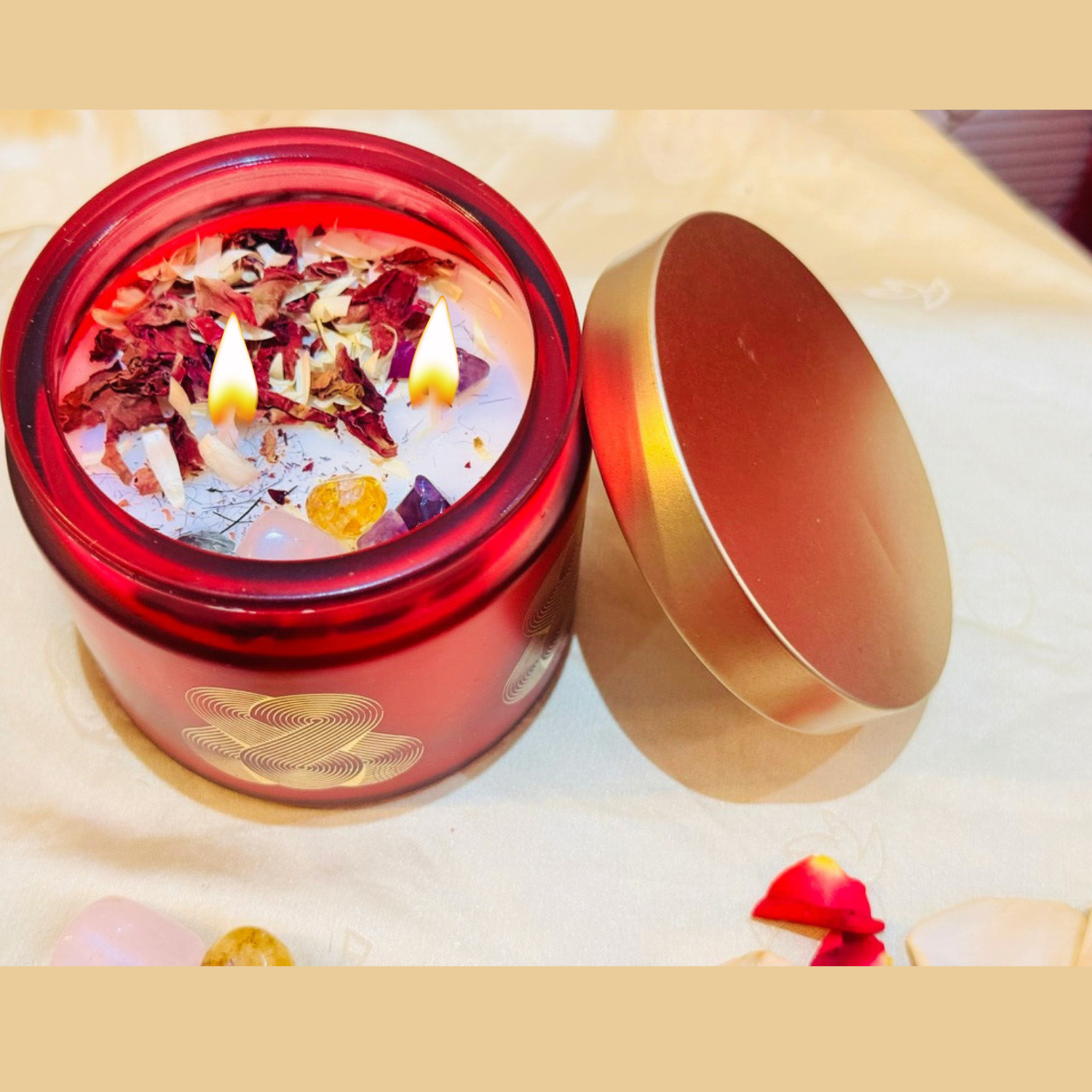 Abundance Crystal Glow | Lāvanya Festive Collection | Scented Candle
