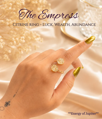 The Empress — Citrine Ring — Wealth & Luck 👑