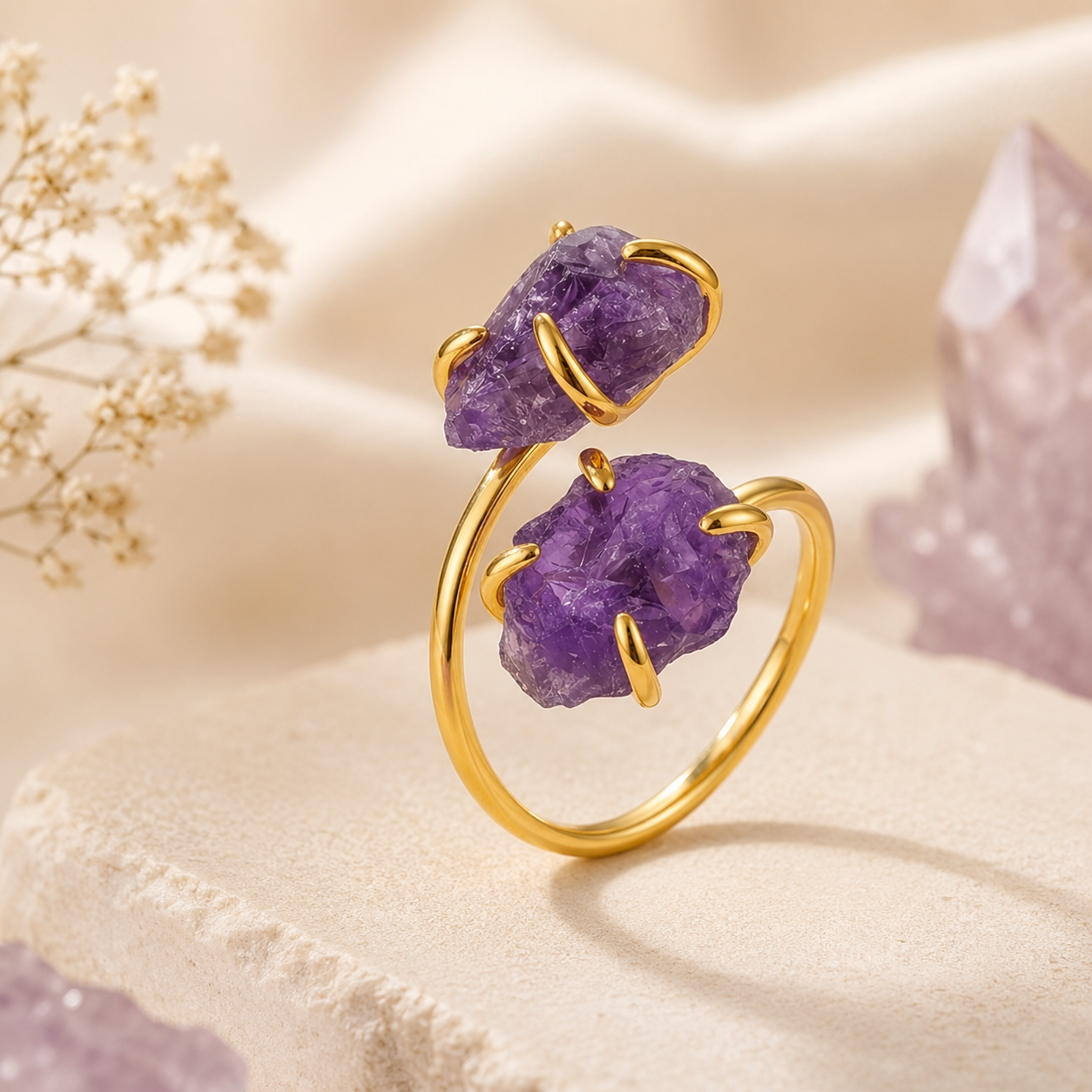 Amara - Amethyst Ring - Healing & Wellness 💜
